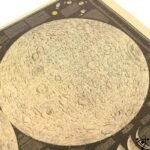 affiche carte surface de la lune 146 1