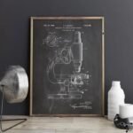 Affiche D’un Microscope Style Vintage élément D’art éducatif