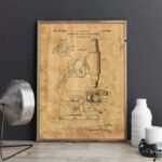 Affiche D’un Microscope Style Vintage élément D’art éducatif