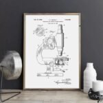 Affiche D’un Microscope Style Vintage élément D’art éducatif