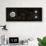Affiche D’exploration Spatiale Unique en Couleurs Vives