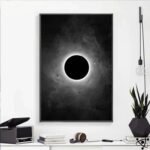 affiche eclipse solaire totale pour decorateur 30cm x 40cm 930 1