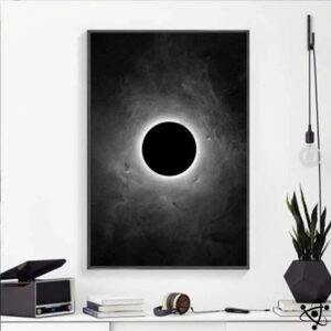 affiche eclipse solaire totale pour decorateur 30cm x 40cm 930 1
