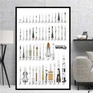affiche fusees du monde a collectionner 30cm x 42cm 512 1
