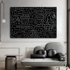 affiche murale des formules moleculaires 385 1
