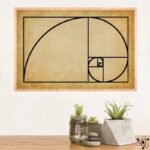 affiche spirale de fibonacci decoration murale 250 1