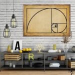 Affiche Spirale de Fibonacci Art Mathématiques