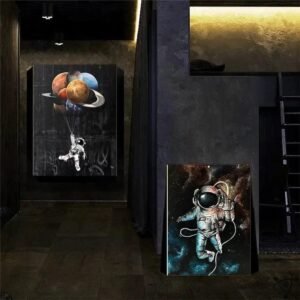 affiches espace astronaute style street art affiche 132 1