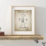 Affiches Brevets Scientifiques Style Vintage Décoration Murale