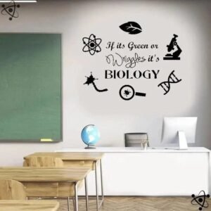 autocollants muraux biologie pour salle de classe noir 53cm x 42cm 341 1