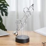 balancier de newton anneaux elegant et harmonieux trois cercle double 202 1