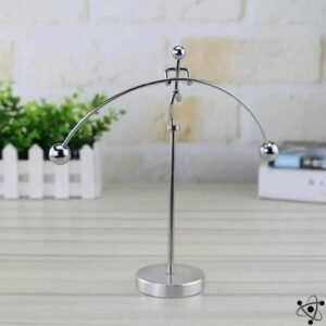 balancier de newton halterophile en metal argent 918 1