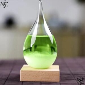 barometre a cristaux colores elegant et fonctionnel vert 418 1