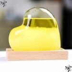barometre forme de coeur symbole romantique decoration interieure jaune 670 1