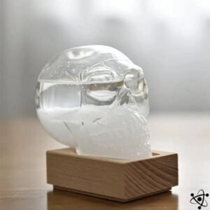 barometre tete de mort pour decoration interieure originale blanc 515 1