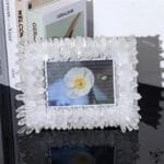 Cadre Photo Cristal Blanc Moyen Idéal pour Exposer vos Souvenirs - Pierre