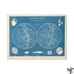 carte vintage des constellations du xixe siecle 30cm x 40cm affiche 912 1