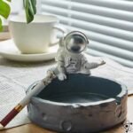 Cendrier Astronaute Unique Pot Décoratif Spacial