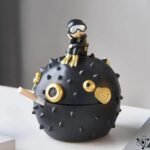 Cendrier Poisson-globe Unique pour Biologistes