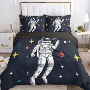 Housse de Couette Astronaute Déco Science