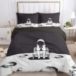 couette astronaute et taies doreiller spatiales 140cm x 200cm 1 796 1