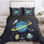 Housse de Couette Voyage Spatial Déco Science