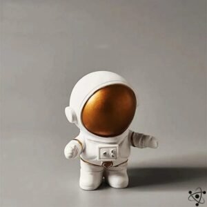 decoration astronautes amusants pour maison astronaute dore figurine 361 1