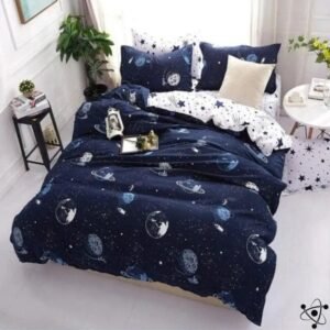 ensemble lit etoile avec taies doreiller 50cm queen size housse 522 1