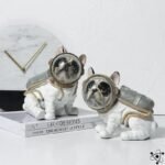 Figurine Chien Astronaute Charmante pour Décoration Céleste