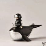 Figurine Baleine & Plongeur Déco Science