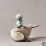 figurines plongeurs et oceanographes pour decoration vert figurine 981 1