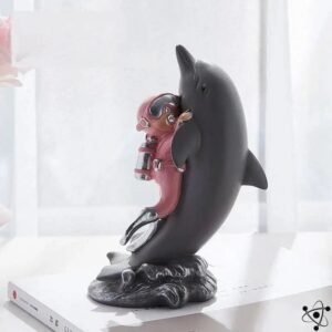 figurines plongeurs et oceanographes scientifiques rose figurine 481 1