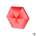 flipo flip anti stress gadget relaxant et amusant rouge hexagone 695 1