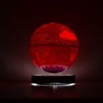 Globe Magnétique Terre avec Horloge et Leds Multicolores