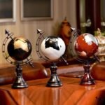 Globe Terrestre élégant 21cm x 17cm pour Décoration Classique Moderne