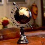 Globe Terrestre élégant 21cm x 17cm pour Décoration Classique Moderne