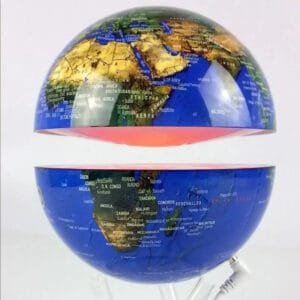 Globe Terrestre en Lévitation avec Socle Transparent - Globe