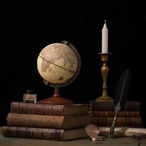 Globe Terrestre Vintage pour Amateurs D’histoire - Globe