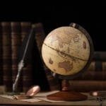 Globe Terrestre Vintage pour Amateurs D’histoire - Globe