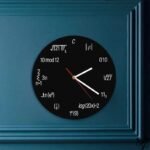 horloge murale originale arithmetique pour passionnes de mathematiques 775 1