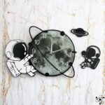 Horloge Murale Originale Astronautes Design Moderne