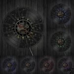 horloge murale originale constellation vintage avec led 486 1