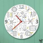 horloge murale originale design mathematique 501 1