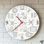 horloge murale originale design mathematique 579 1