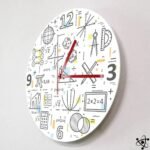 horloge murale originale design mathematique 846 1