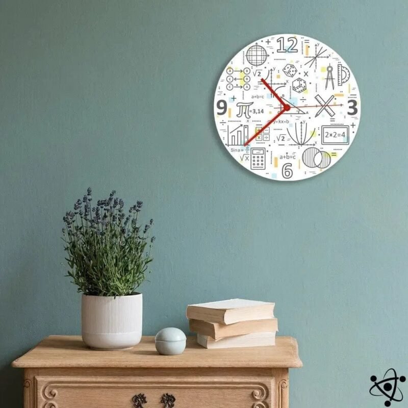 horloge murale originale design mathematique petite 385 1