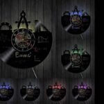 horloge murale originale e mc design unique avec led 898 1