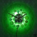 horloge murale originale espace neon enfants 707 1