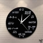 horloge murale originale formules mathematiques 502 1