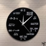 Horloge Murale Originale Formules Mathématiques - Horloge murale